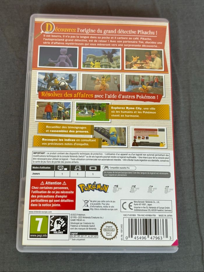Jeu switch le retour de détective pikachu - photo numéro 3