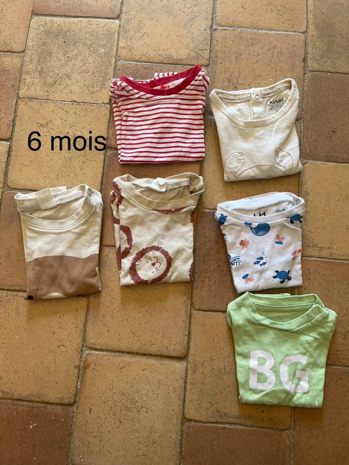 👶 lot tee-short bébé - Taille 6 mois - Comme neuf 👶