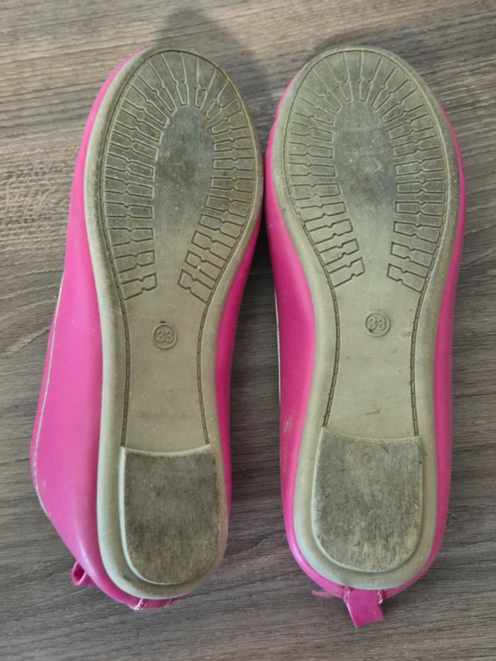 Ballerines fille pointure 33 couleur rose - photo numéro 3