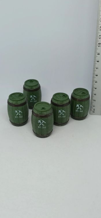 Tonneaux verts playmobil