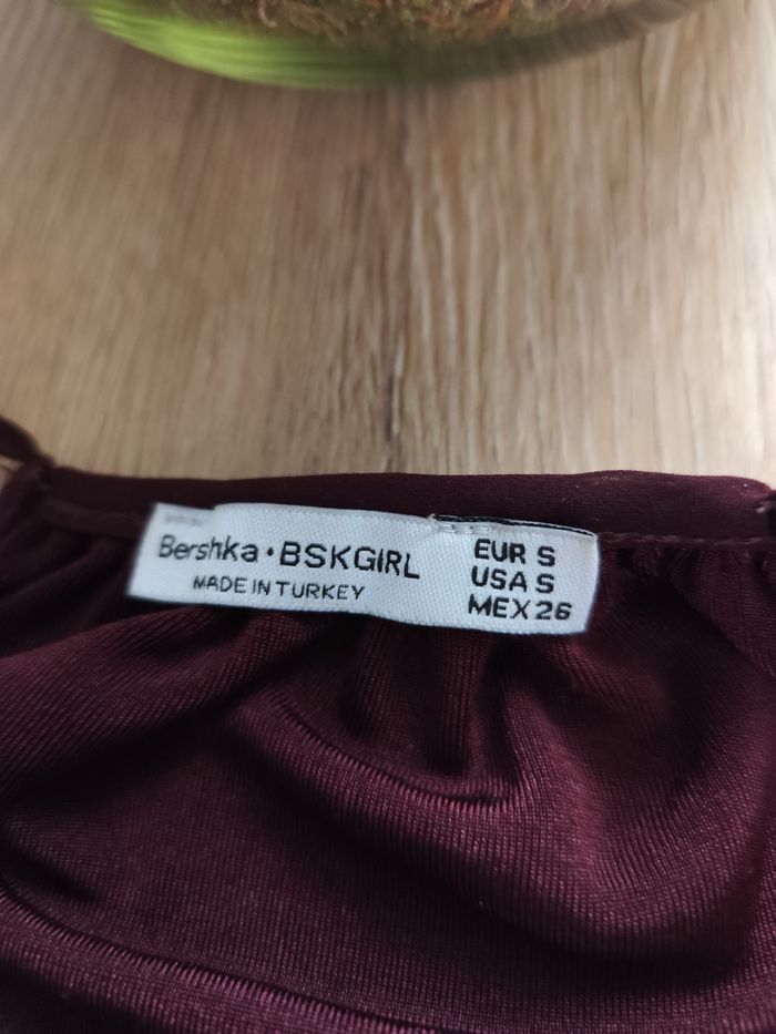 Crop top bordeaux - photo numéro 2