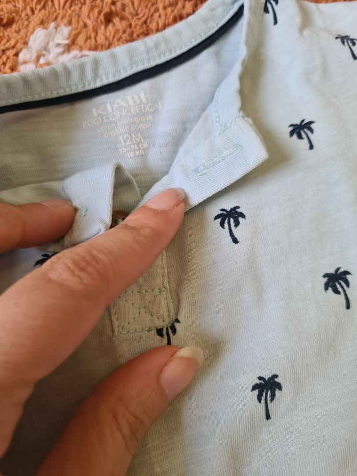 T-shirt palmiers- 12mois - photo numéro 2