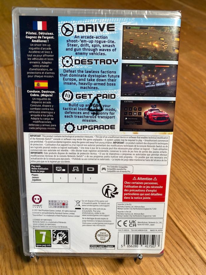 Gearshifters - switch - jeu neuf sous blister - photo numéro 2