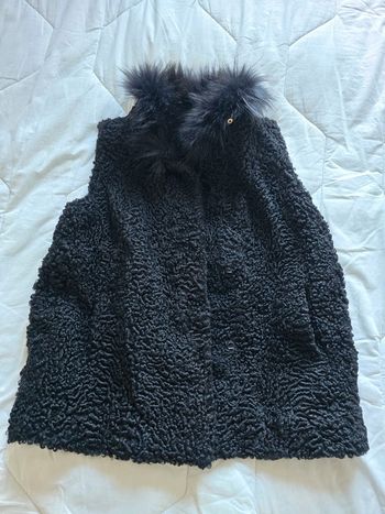 🌟 Veste sans manche noir Martres Royal femme - Taille XL 🌟