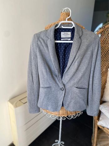 Blazer Bershka Premium Outwear gris taille S 36