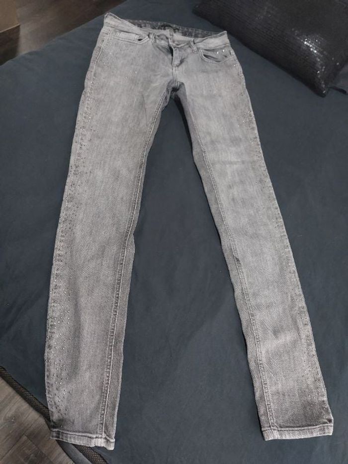 Jean slim strass