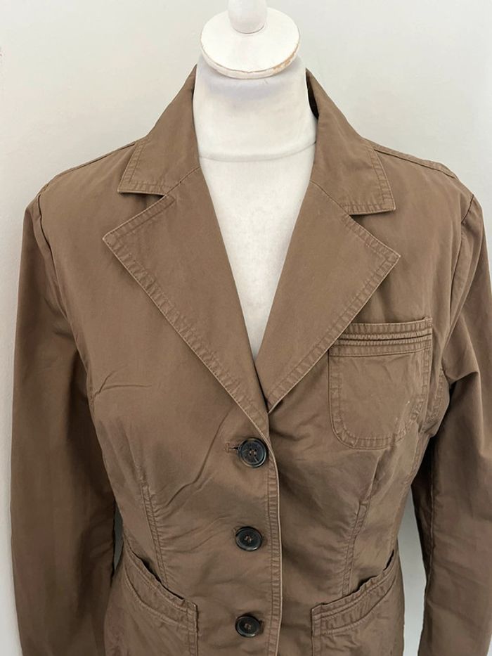 Veste blazer marron esprit L - photo numéro 3