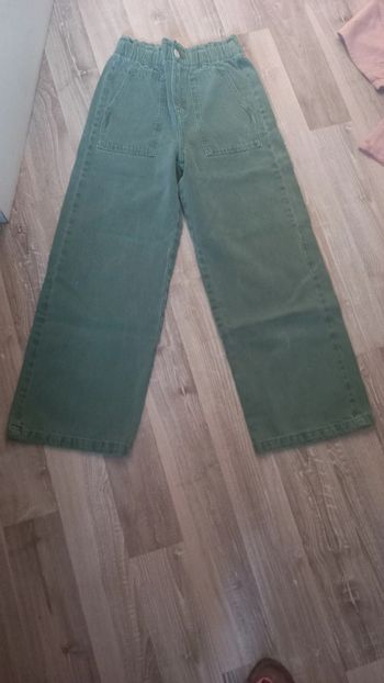 Jean 10 ans fille kiabi vert taille élastique