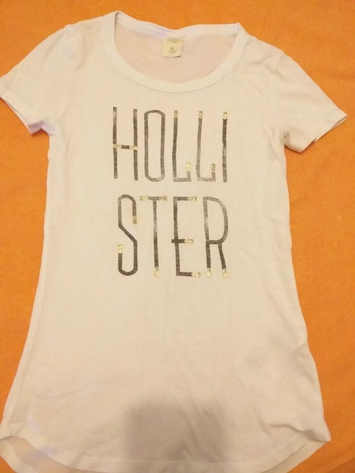 Tshirt blanc hollister