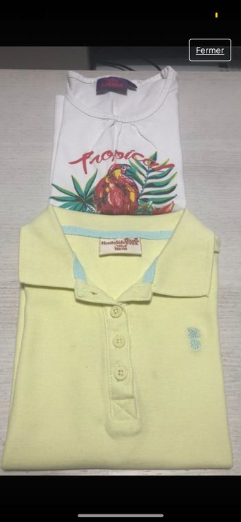 Lot 1 t-shirt + 1 polo 6 ans