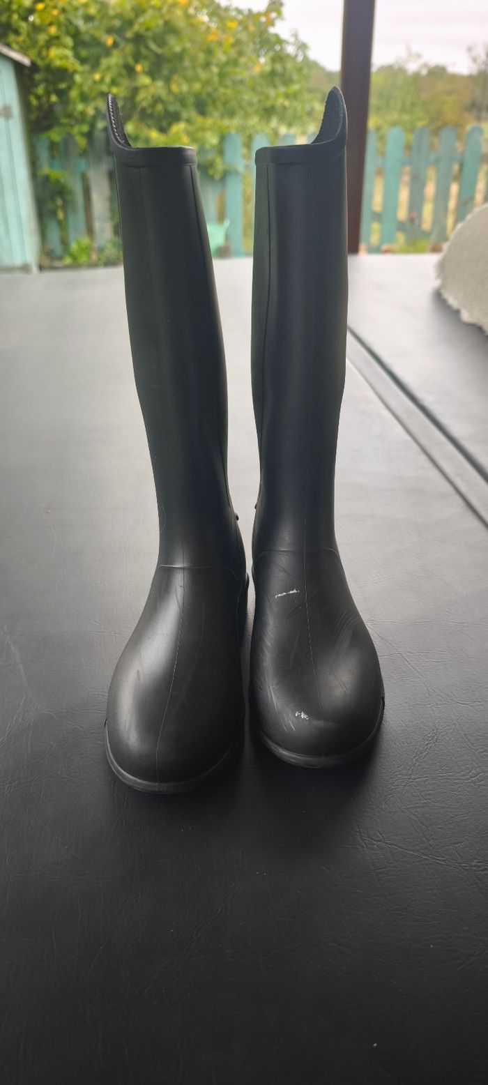 Bottes d'équitation 34 enfants Fouganza Decathlon taille 34