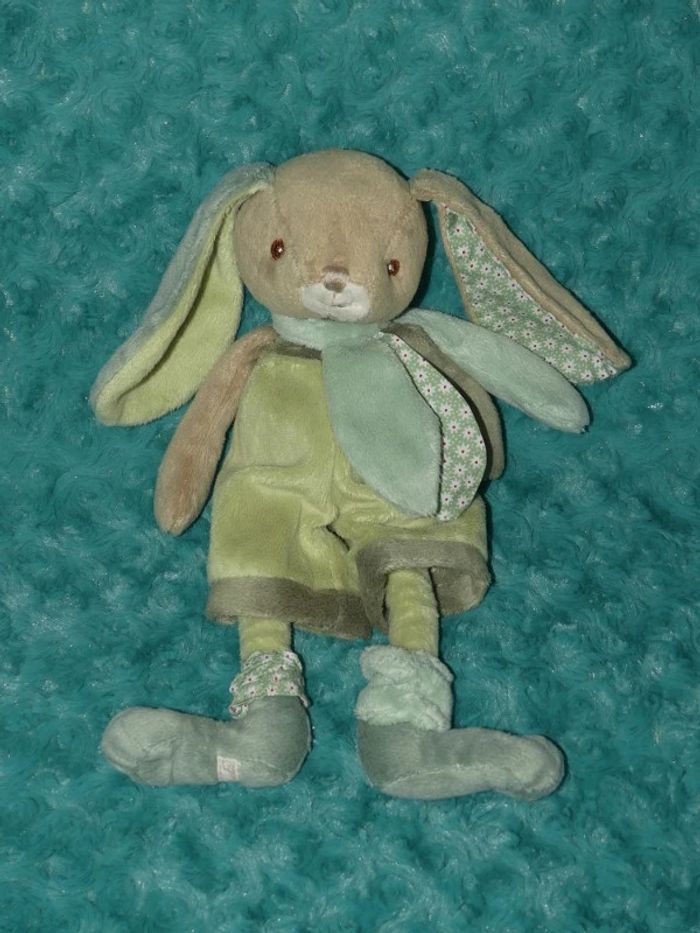Doudou lapin Bukowski vert 🐰tbe