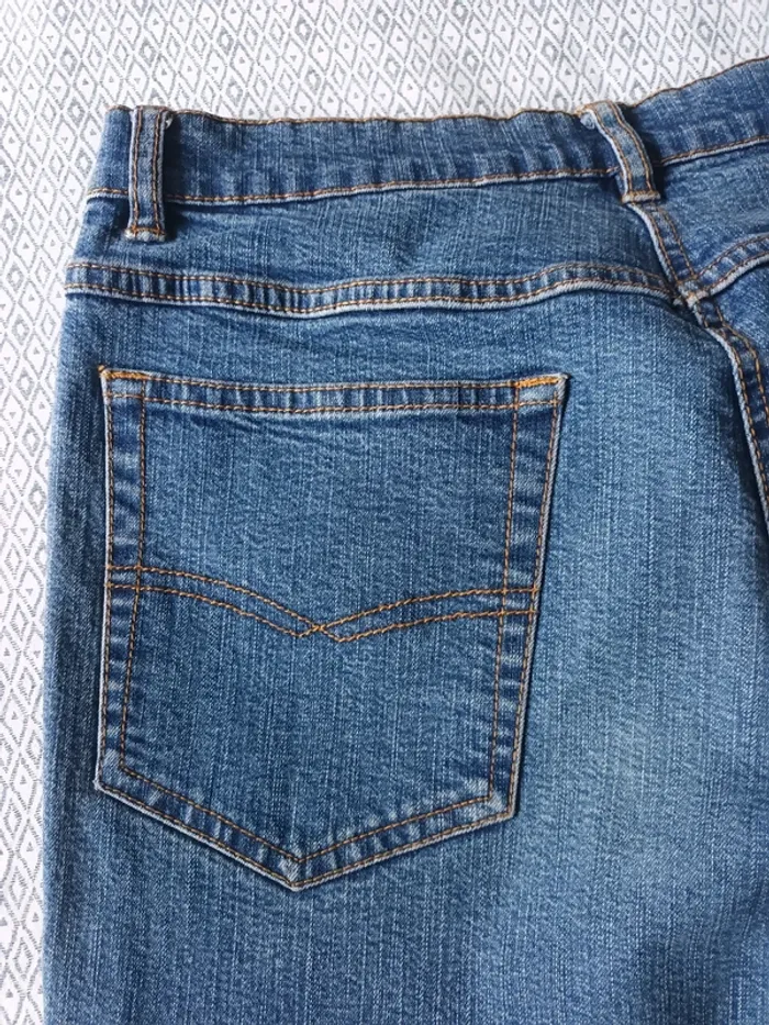 Ancien jeans extensible bleu foncé - photo numéro 8