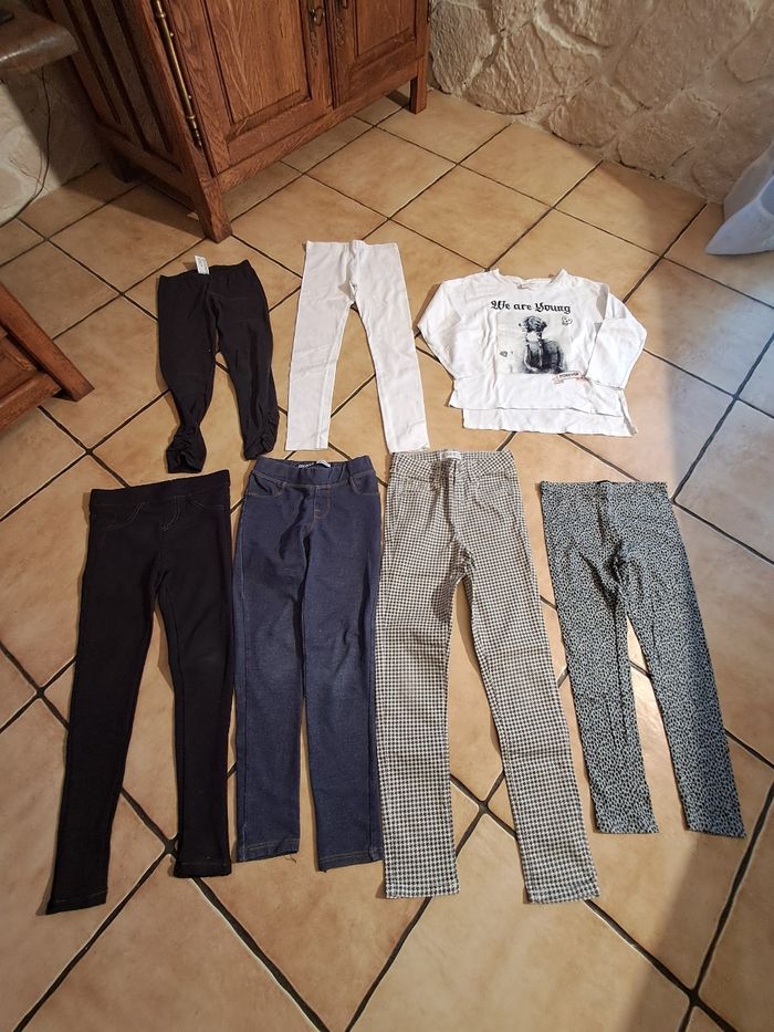 Lot de pantalons 7ans taille elastique fille