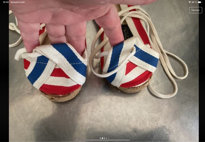 Espadrilles avec lacets Etchandy made in France - photo numéro 3