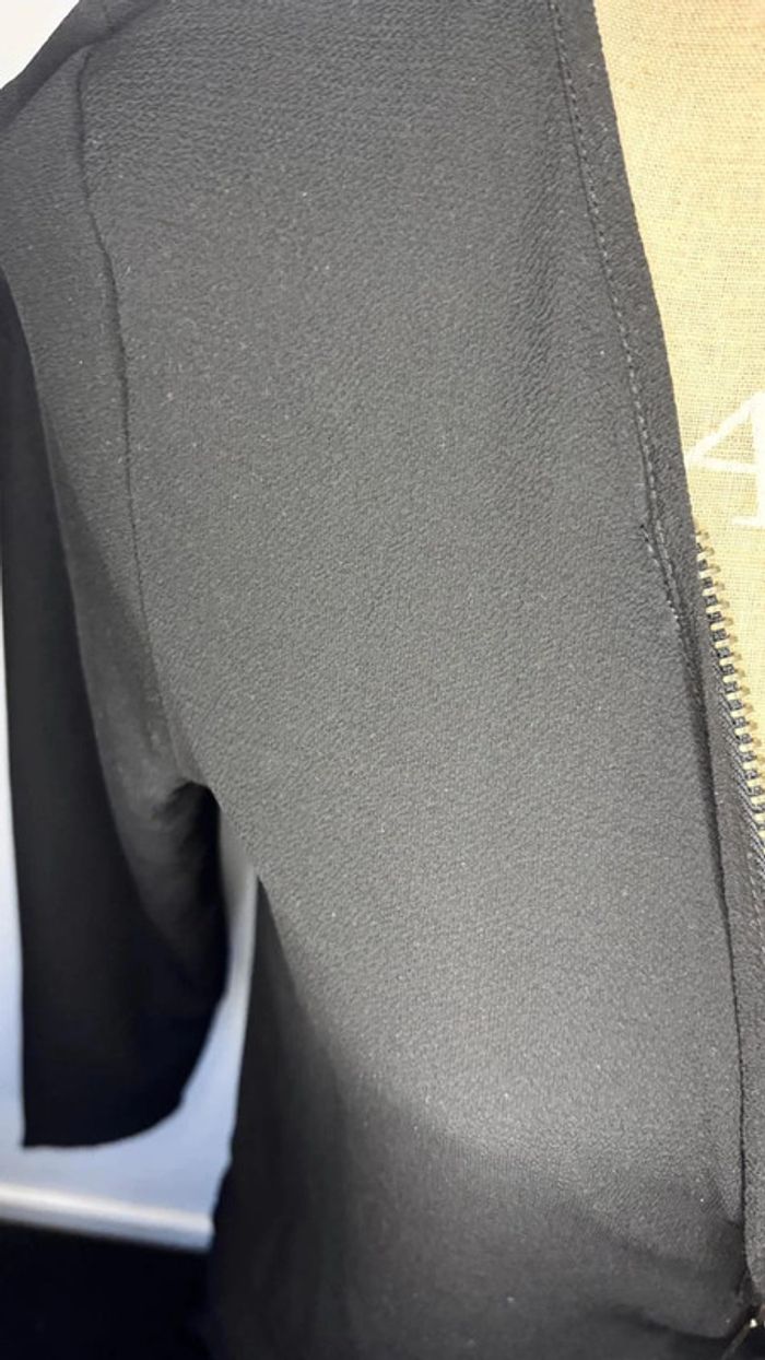 🌸 blouse noire fluide avec fermeture éclaire #rptamar - photo numéro 9