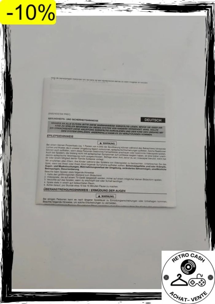 Game Boy Advance boîte Back to Stone EUR sans jeu avec notice - photo numéro 5