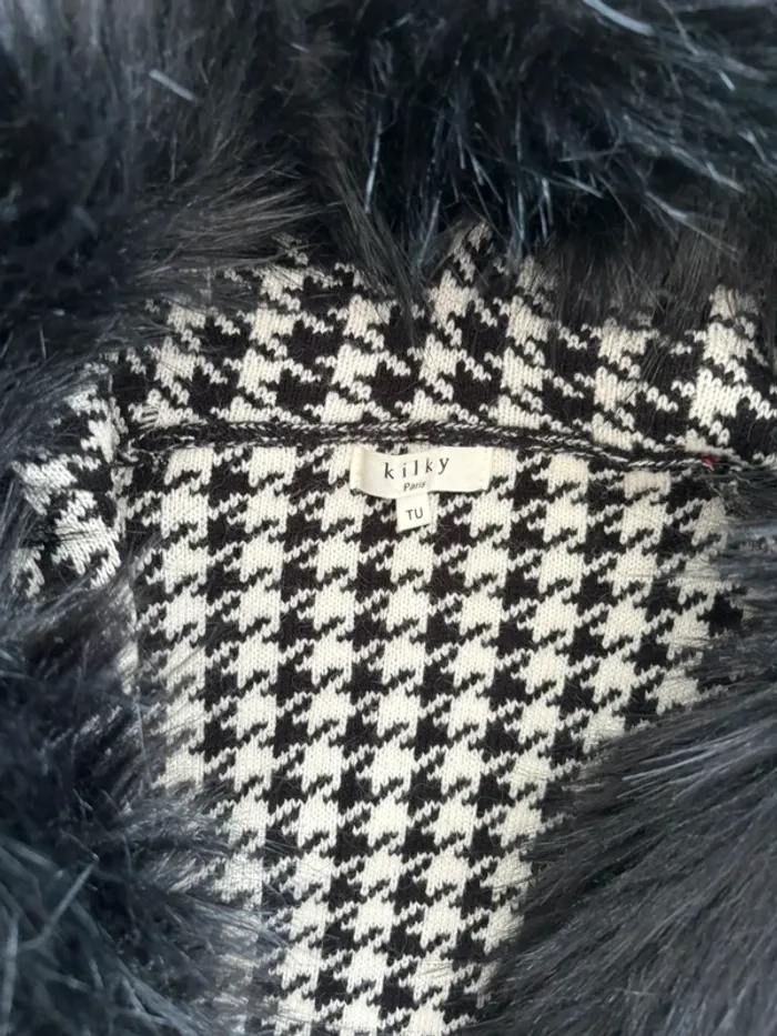 Veste longue avec col fourrure - photo numéro 2