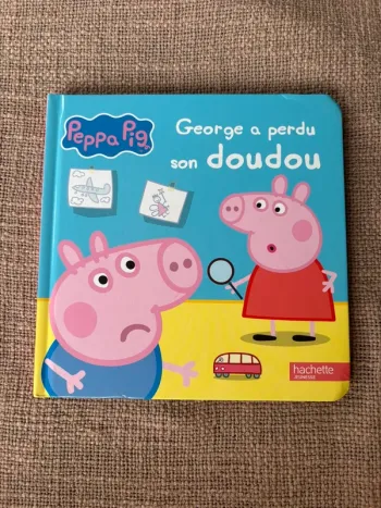 Livre peppa pig Georges à perdu son doudou