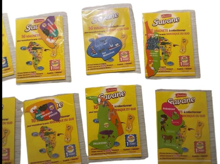 Lot  de  magnet  savane « Amérique  du  sud » - photo numéro 2