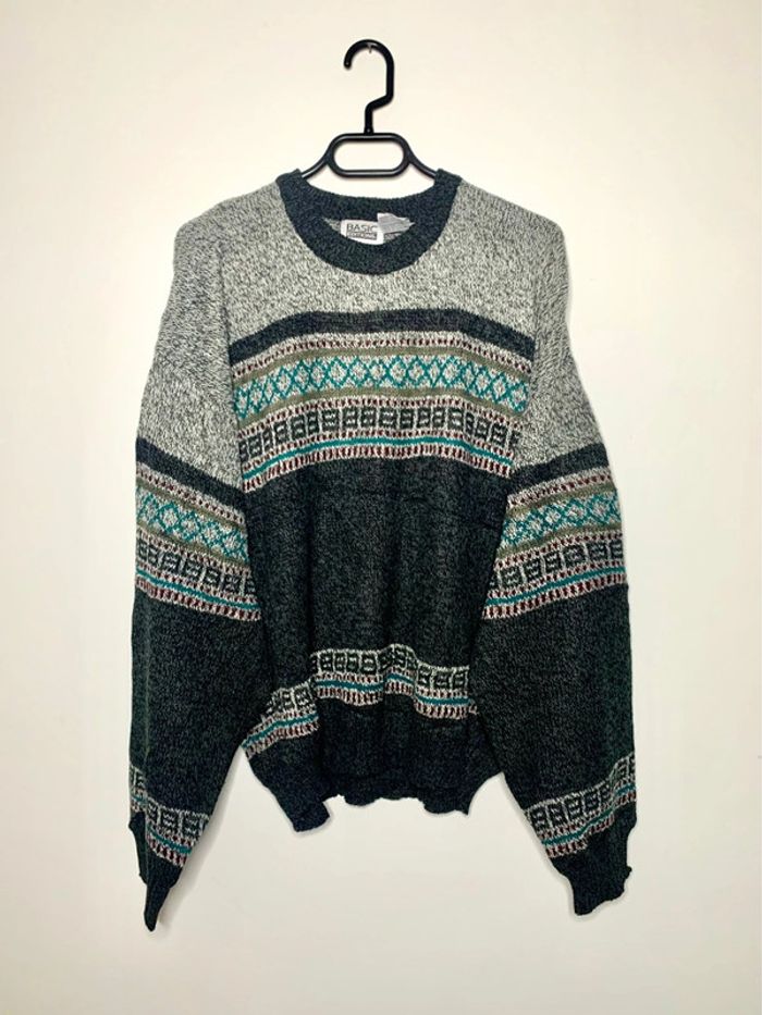 Pull d’hiver Basic editions vintage style bohème ethnic funky