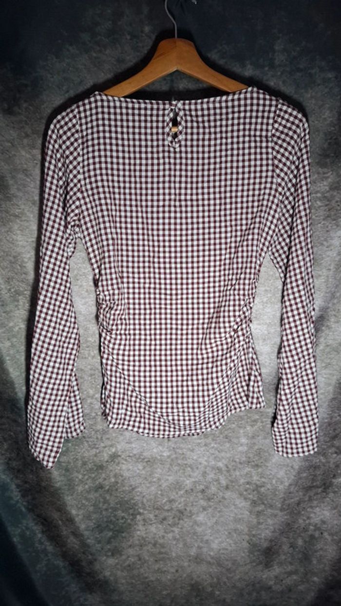 Top vichy marron - photo numéro 8