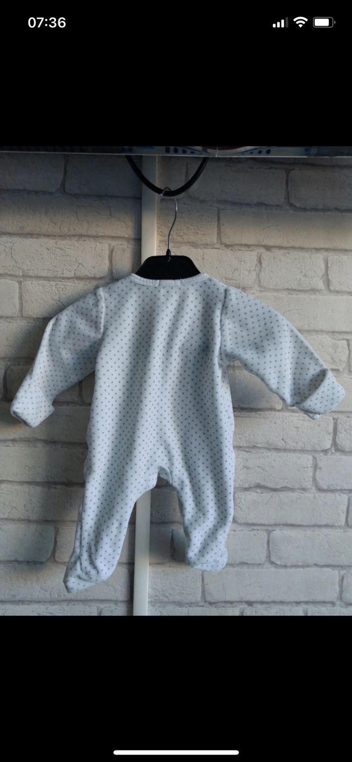 Pyjama mixte Bout'chou taille 1mois - photo numéro 2