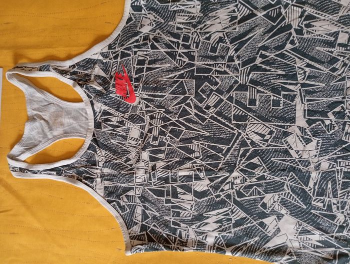 Débardeur blanc et bleu Nike Taille XS/S - photo numéro 2