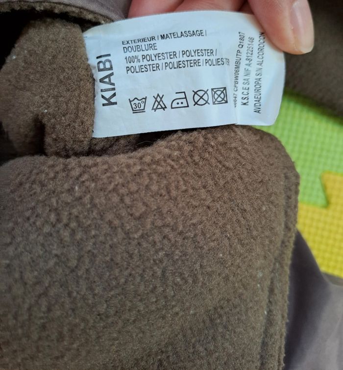 Combinaison pilote capuche marron, kiabi, taille 6 mois (68 cm) - photo numéro 5