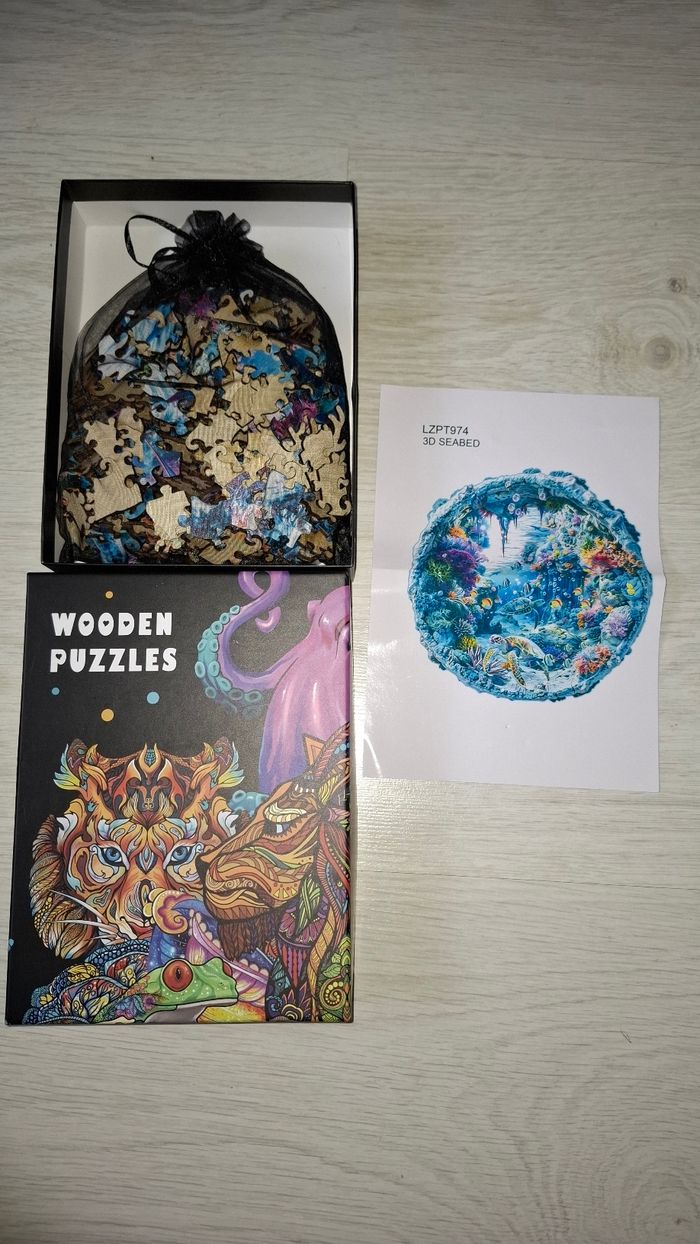 Puzzle en bois mer 🌊