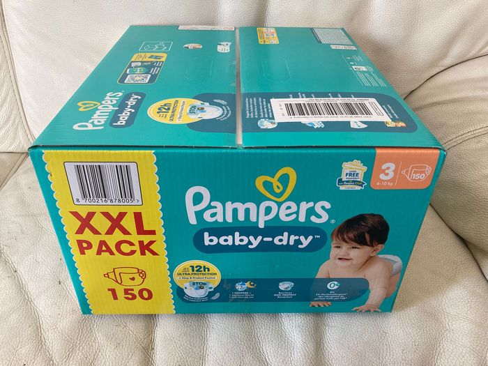 Pack XXL 150 Couches Pampers Baby Dry Taille 3 (6-10 kg) - photo numéro 3