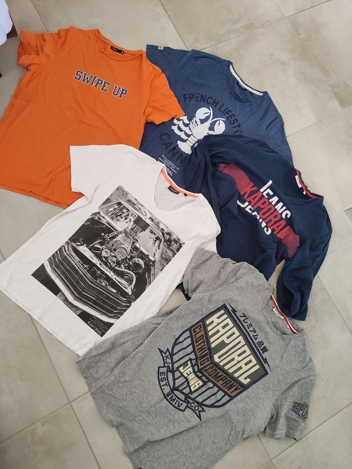 Lot 5 tee shirt Kaporal - photo numéro 4