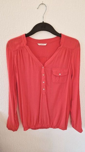 Blouse rose fuchsia camaïeu T34