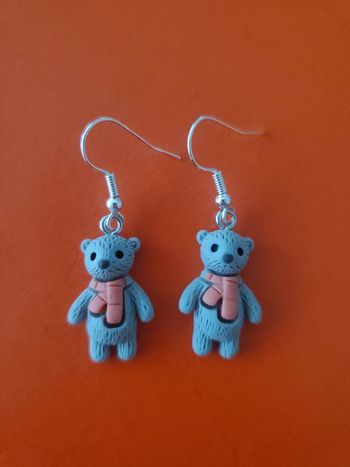 Boucles d oreille mignon ourson