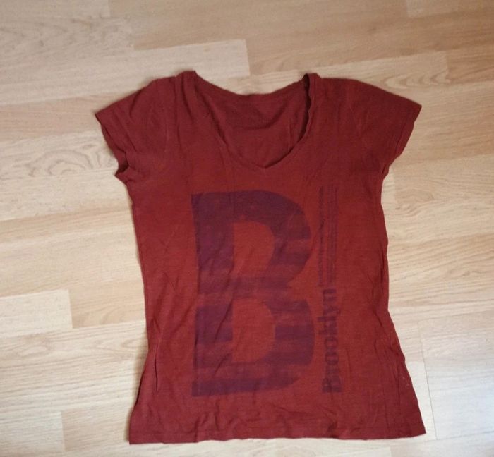 Haut marron rouille " Bizzbee  " en T.S(36) - photo numéro 2