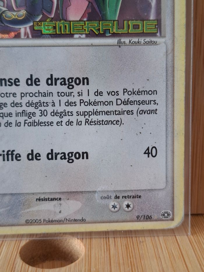 Rayquaza Stamp 9/106 EX Émeraude - photo numéro 4