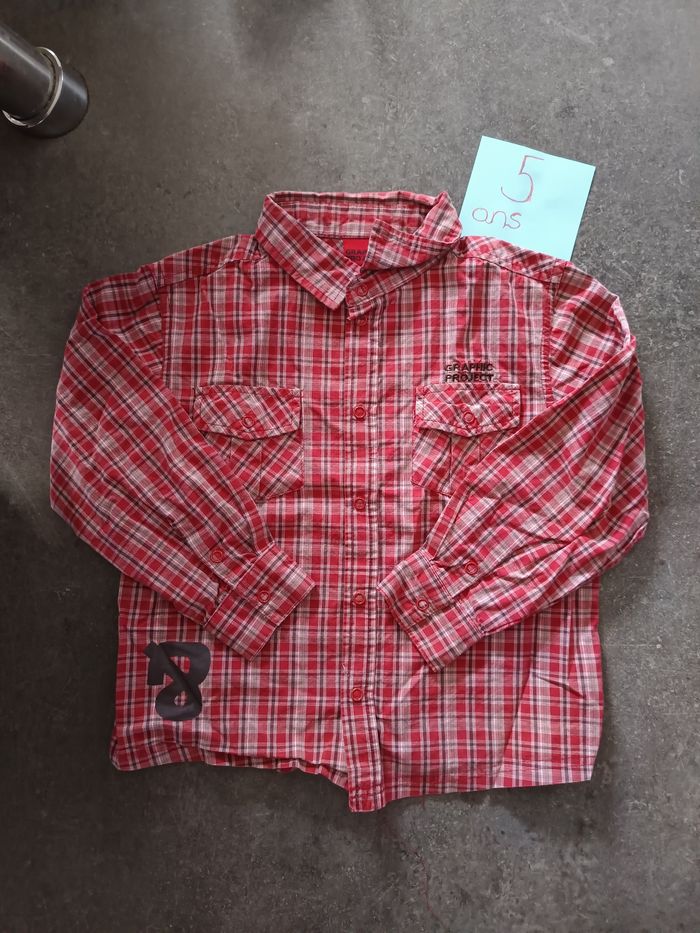 Chemise à carreaux 4 ans