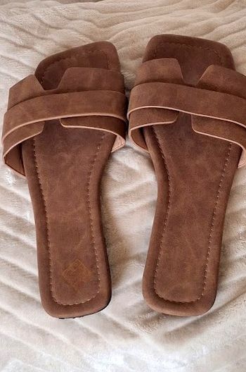 Paire de mules daim