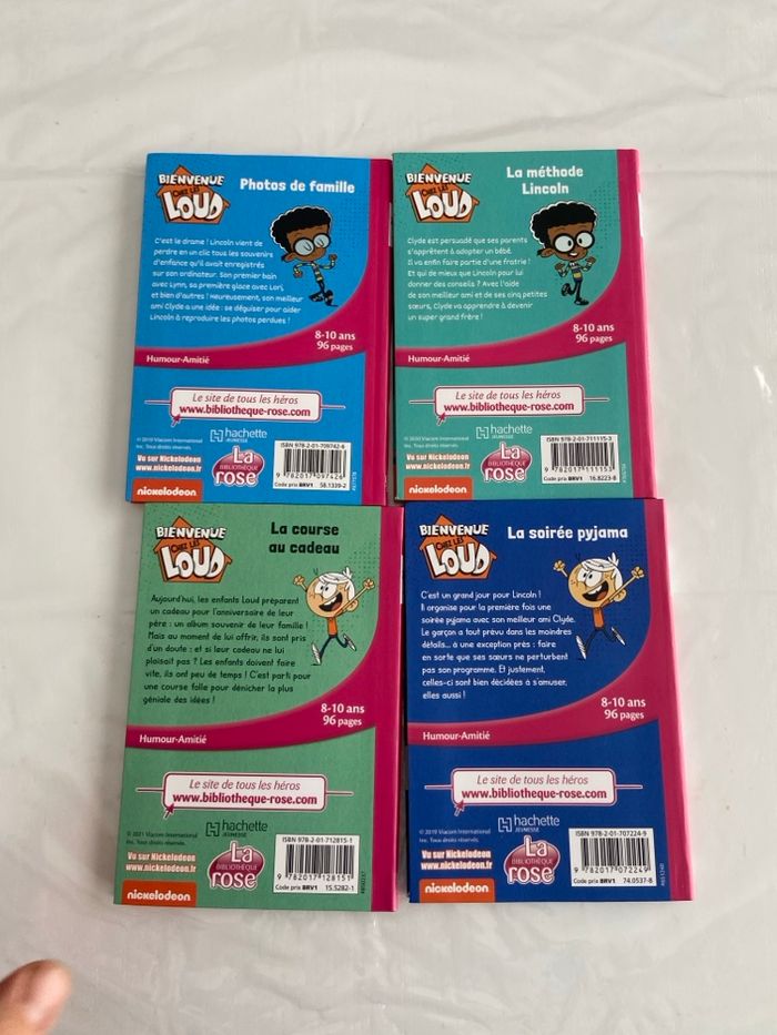 Lot 4 livres La Bibliothèque Rose - Bienvenue chez les Loud - photo numéro 3