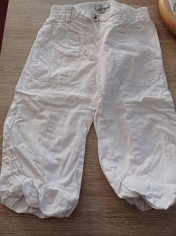 Pantalon 12 mois blanc