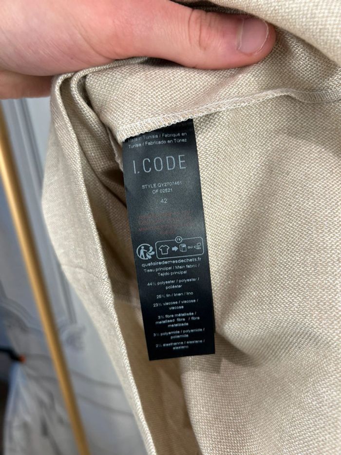 Jupe beige doré I code courte 42 neuve - photo numéro 5