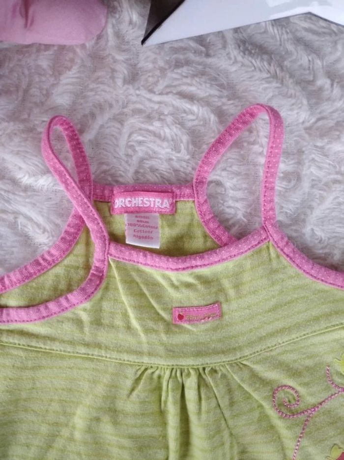 Combinaison été Fille 6 mois Orchestra Oiseau 100% coton - photo numéro 3