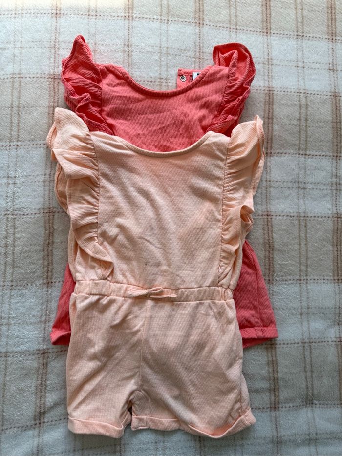 Combinaison short bébé fille