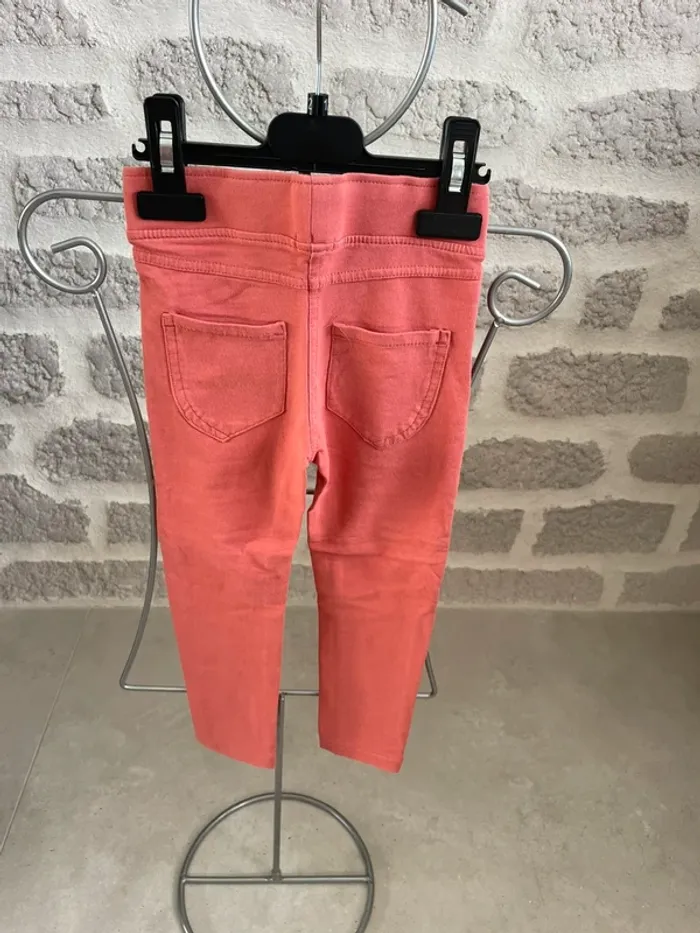 Pantalon leegings kiabi 4 ans corail - photo numéro 3