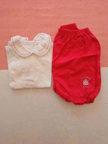 Ensemble 18mois coccinelle short tee shirt