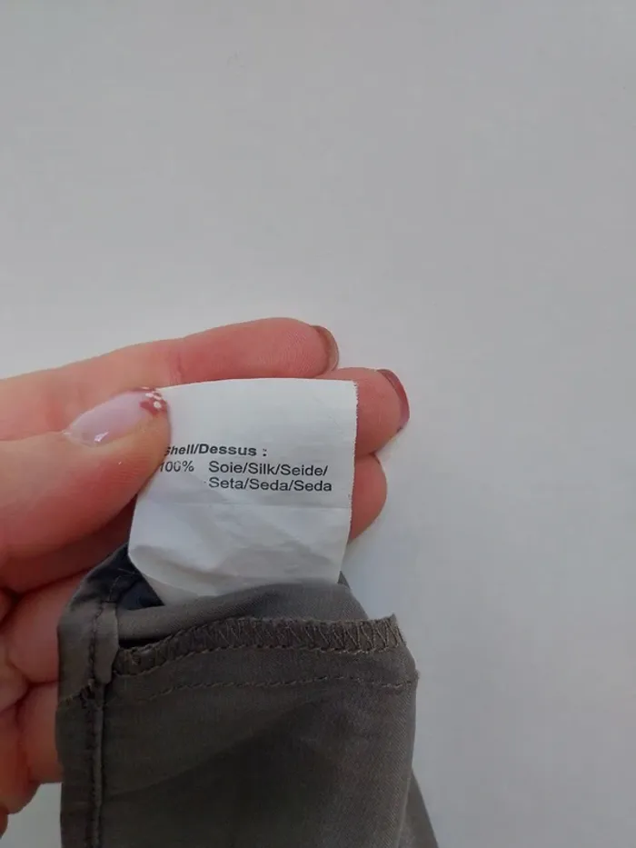 Robe en soie grise Ikks 36 - photo numéro 5