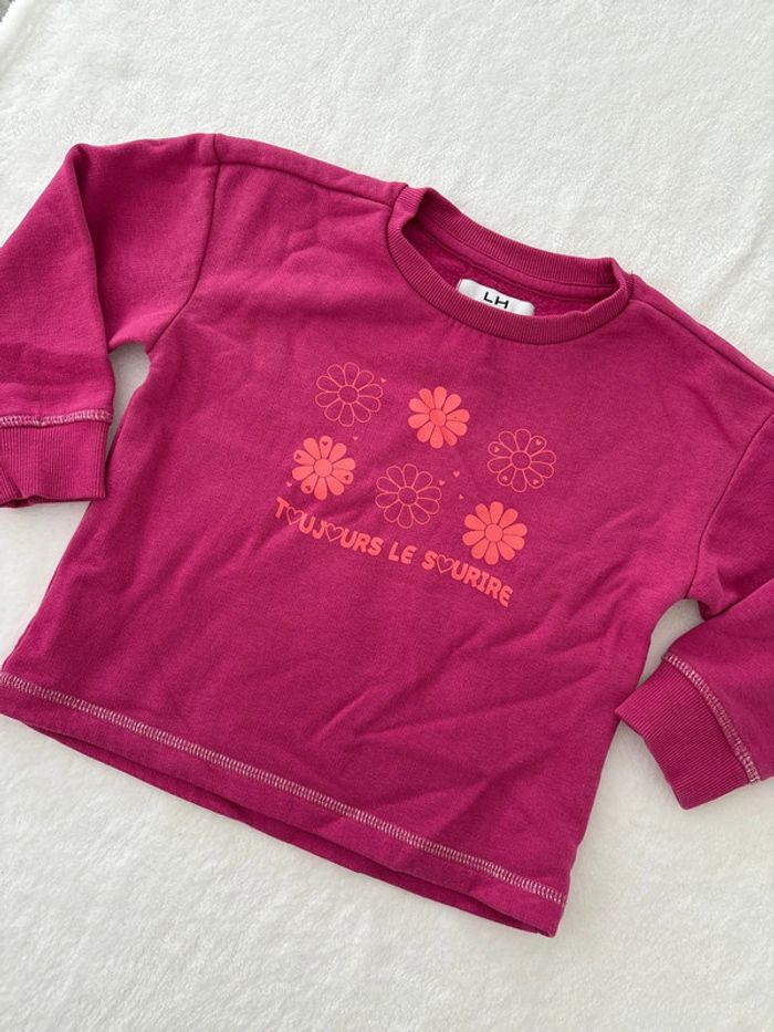 Pull rose toujours le sourire 4 ans