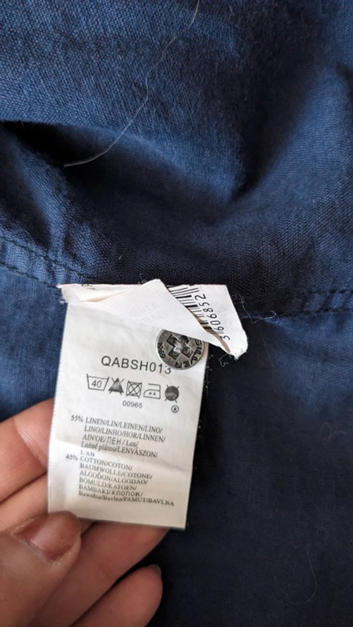 Chemise Casual Coton et Lin Marine Quicksilver M - photo numéro 11