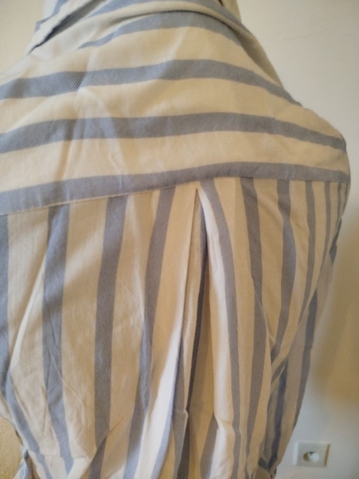 Chemise rayée bleu clair S - photo numéro 5