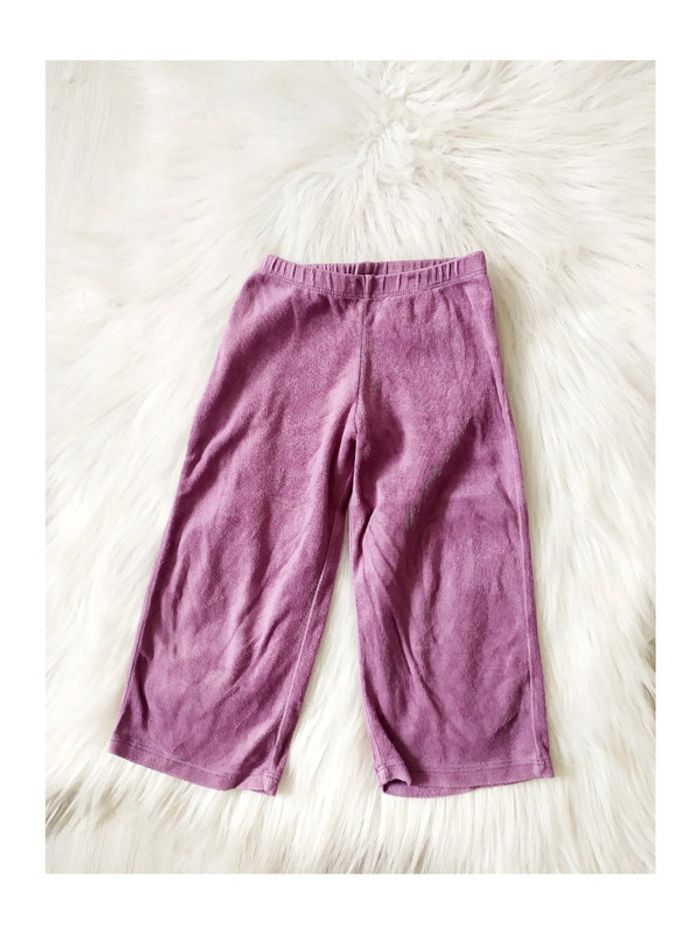 Pantalon de pyjama en velours mauve 2-3 ans Disney Fairies